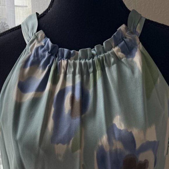 Ann Taylor  Multicolor Silk Strappy Sleeveless Dress Wedding Summer size 8 - Picture 8 of 15